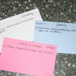 Index Cards